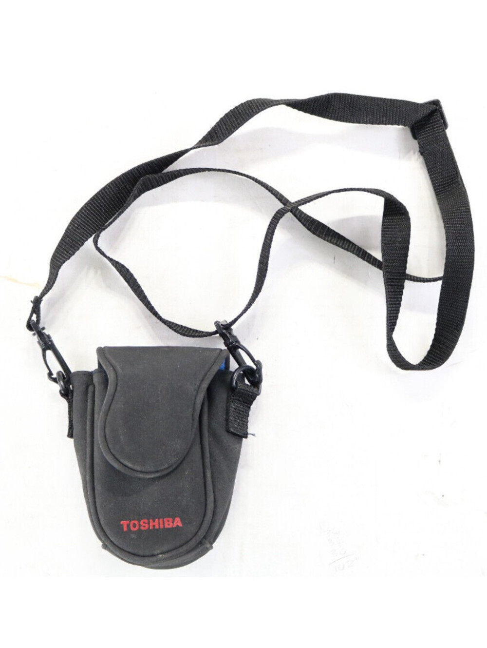 toshiba digital camera case belt loop black blue strap PDR models carry shoulder